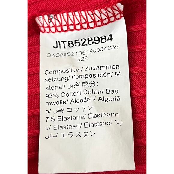 SHEIN ROUND NECK, CROPPED TANK TOP, WOMENS,  12, RED, RIB-KNIT STRETCHY, CASUAL - Picture 9 of 9